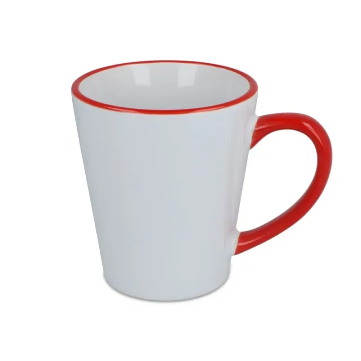 Mug subli Melbourne colored edge & handle 300ml - LT51192 (N0121)